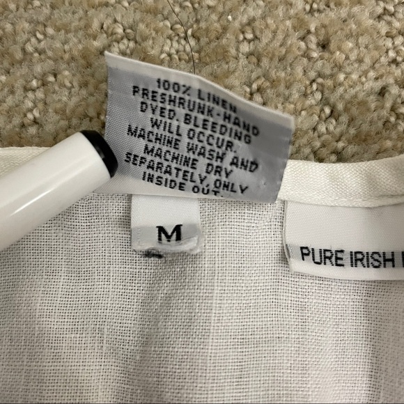 CP Shades Sausalito PURE IRISH LINEN White Shirt - Picture 7 of 9